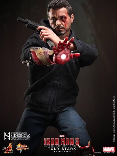 1/6 HOT TOYS - IRON MAN TONY STARK THE MECHANIC
