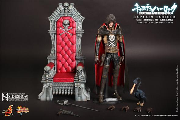 1/6 HOT TOYS -  CAPTAIN HARLOCK WITH THRONE OF ARCADIA