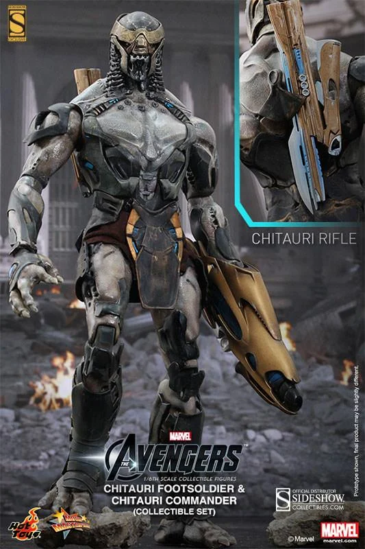 1/6 HOT TOYS - AVENGERS CHITAURI COMMANDER  SOLDIER SET