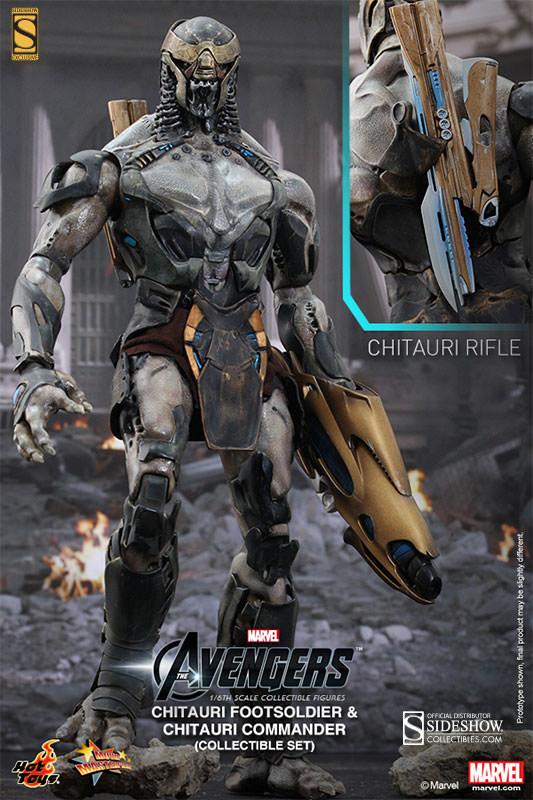 1/6 HOT TOYS - AVENGERS CHITAURI COMMANDER  SOLDIER SET