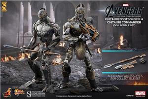 1/6 HOT TOYS - AVENGERS CHITAURI COMMANDER  SOLDIER SET