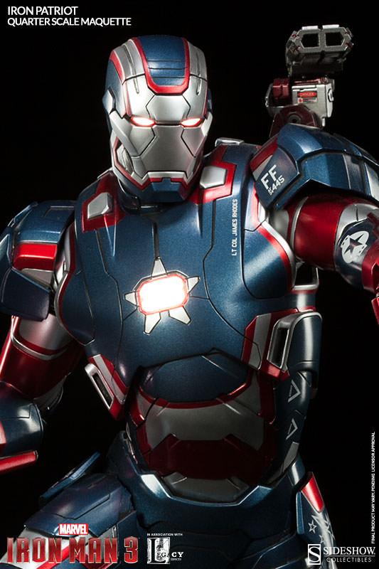 1/4 SIDESHOW MAQUETTE IRON PATRIOT 