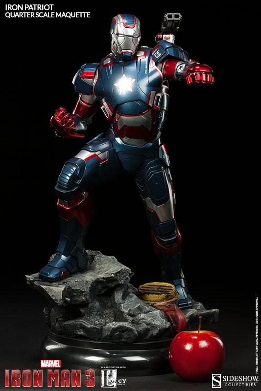 1/4 SIDESHOW MAQUETTE IRON PATRIOT 