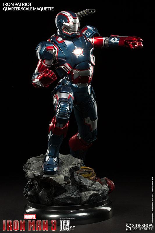 1/4 SIDESHOW MAQUETTE IRON PATRIOT 