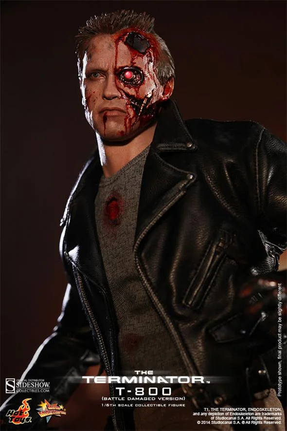 1/6 HOT TOYS - TERMINATOR T-800 BATTLE DAMAGED