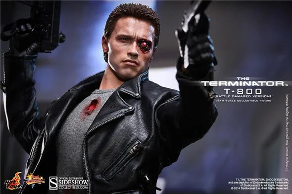 1/6 HOT TOYS - TERMINATOR T-800 BATTLE DAMAGED