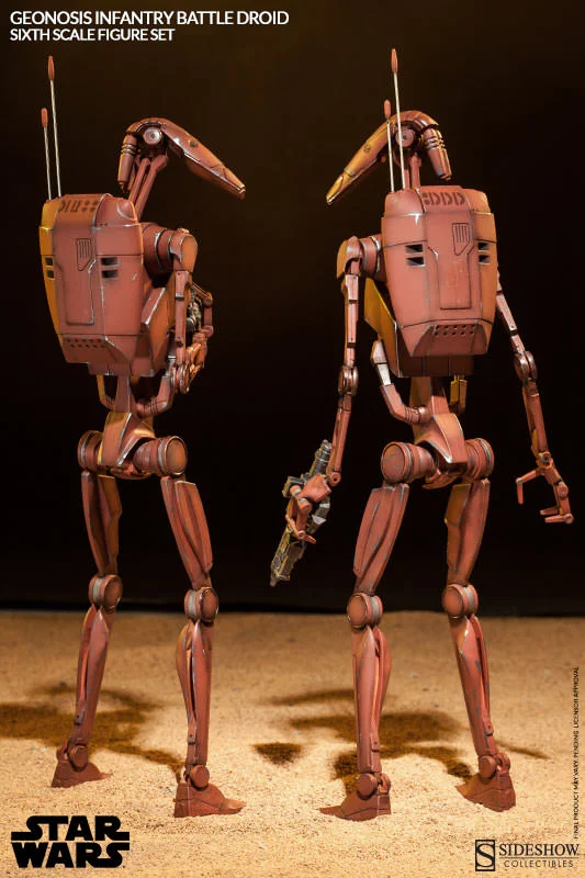 1/6 SIDESHOW TOYS - STAR WARS GEONOSIS INFANTRY BATTLE DROIDS