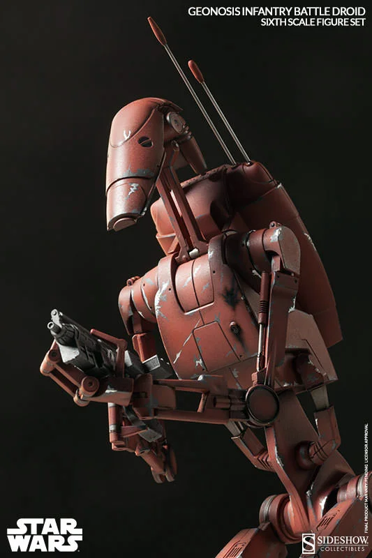 1/6 SIDESHOW TOYS - STAR WARS GEONOSIS INFANTRY BATTLE DROIDS