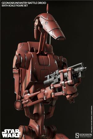 1/6 SIDESHOW TOYS - STAR WARS GEONOSIS INFANTRY BATTLE DROIDS