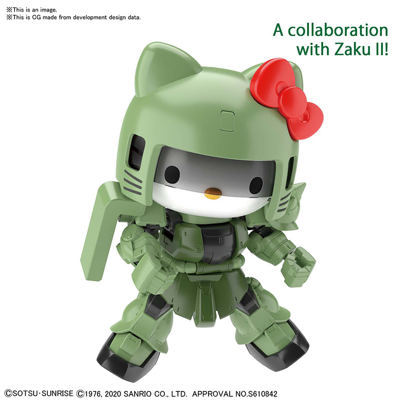 SD CROSS SILHOUETTE HELLO KITTY ZAKU 2
