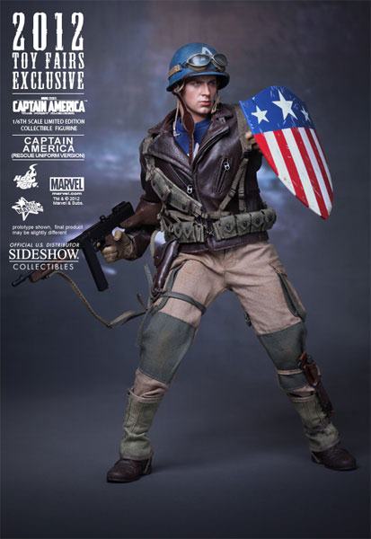1/6 HOT TOYS - CAPTAIN AMERICA RESCUE CAP EXCLUSIVE