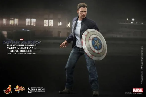 1/6 HOT TOYS - CAPTAIN AMERICA STEALTH S.T.R.I.K.E. & STEVE ROGERS