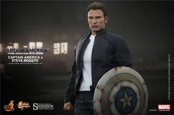 1/6 HOT TOYS - CAPTAIN AMERICA STEALTH S.T.R.I.K.E. & STEVE ROGERS