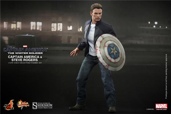1/6 HOT TOYS - CAPTAIN AMERICA STEALTH S.T.R.I.K.E. & STEVE ROGERS