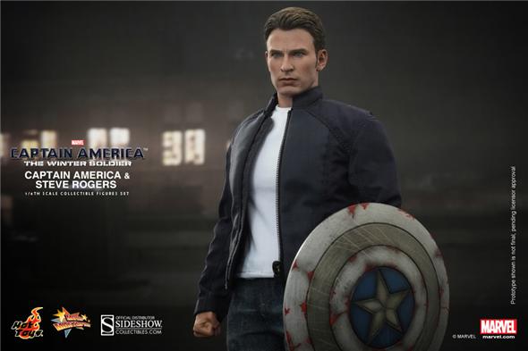 1/6 HOT TOYS - CAPTAIN AMERICA STEALTH S.T.R.I.K.E. & STEVE ROGERS