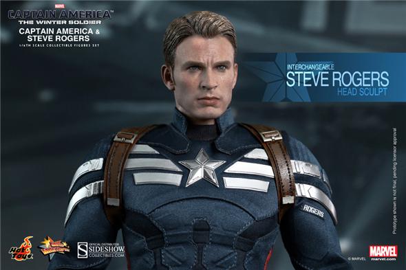 1/6 HOT TOYS - CAPTAIN AMERICA STEALTH S.T.R.I.K.E. & STEVE ROGERS