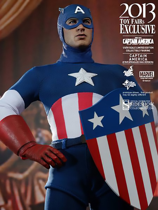 1/6 HOT TOYS - CAPTAIN AMERICA CAP STARSPANGLD SDCC