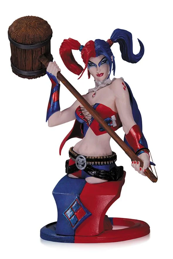 DC COMICS SUPER VILLAINS HARLEY Q BUST