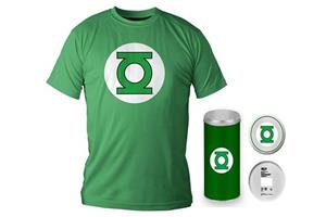 T-SHIRT DC COMICS GREEN LANT LOGO GREEN BOY  /  TAGLIA L