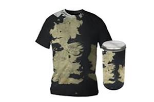 T-SHIRT GAME OF THRONES WESTEROS MAP BOY DLX  /  TAGLIA M