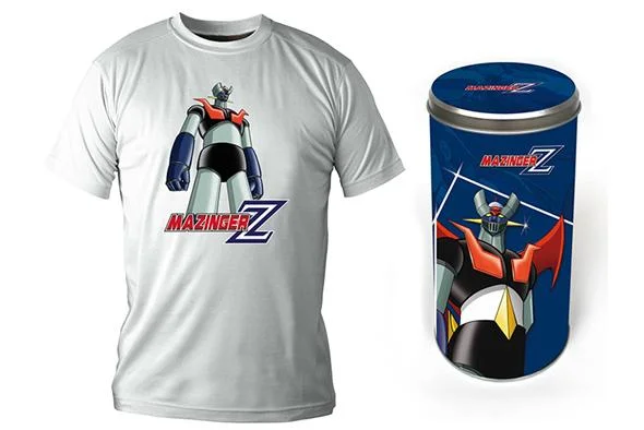 T-SHIRT MAZINGER Z FIGURE WHITE BOY DLX  /  TAGLIA M