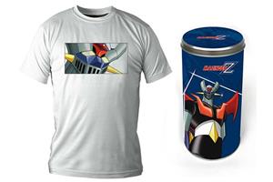 T-SHIRT MAZINGER Z HEAD WHITE BOY DLX  /  TAGLIA L