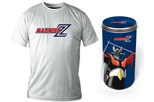 T-SHIRT MAZINGER Z LOGO WHITE BOY DLX  /  TAGLIA L