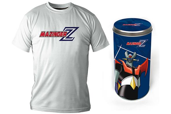 T-SHIRT MAZINGER Z LOGO WHITE BOY DLX  /  TAGLIA XXL