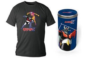 T-SHIRT MAZINGER Z MAZINGER & AFRODITA BLK D  /  TAGLIA L