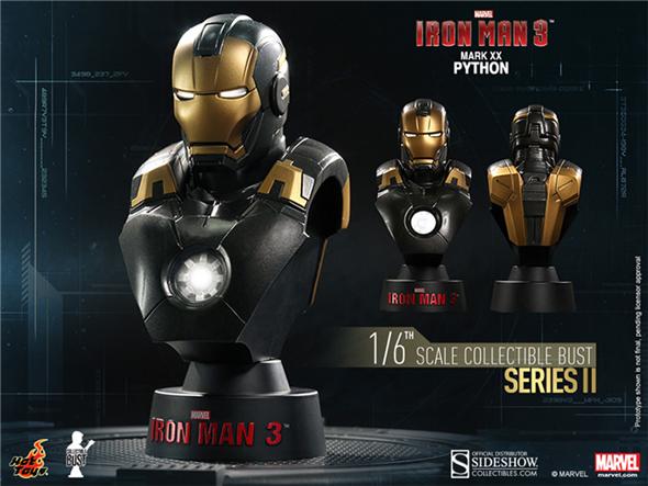 1/6 HOT TOYS - IRON MAN COLL BUST MARK 20 PYTHON