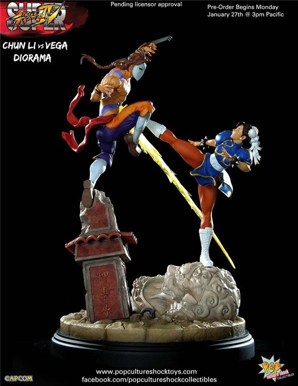 1/4 STREET FIGHTER: CHUN-LI VS VEGA STATUE