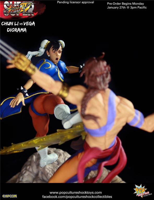 1/4 STREET FIGHTER: CHUN-LI VS VEGA STATUE
