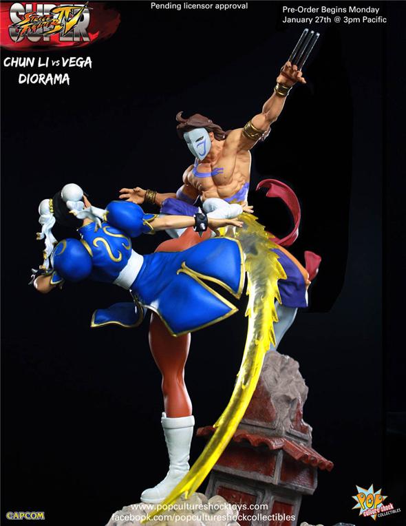 1/4 STREET FIGHTER: CHUN-LI VS VEGA STATUE