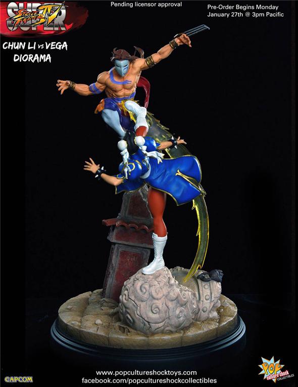 1/4 STREET FIGHTER: CHUN-LI VS VEGA STATUE