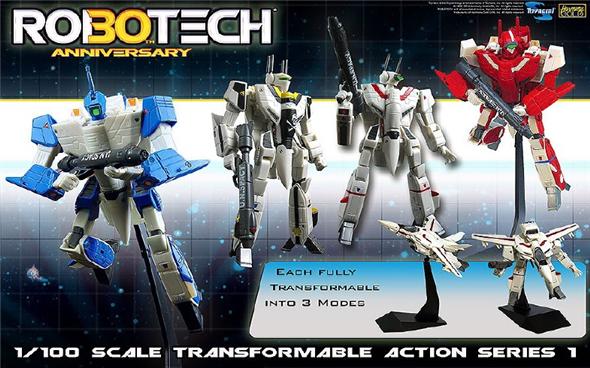 1/100 ROBOTECH 30TH ANNIVERSARY - TRASFORMABLES SERIES 1