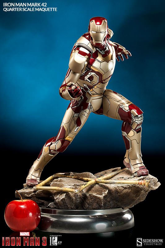 1/4 SIDESHOW MAQUETTE IRON MAN MARK 42