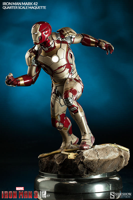 1/4 SIDESHOW MAQUETTE IRON MAN MARK 42