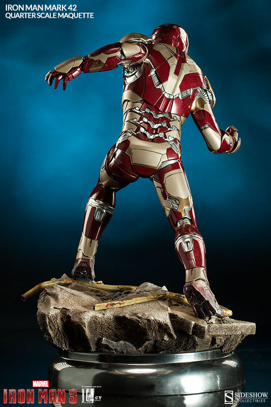 1/4 SIDESHOW MAQUETTE IRON MAN MARK 42