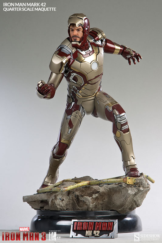 1/4 SIDESHOW MAQUETTE IRON MAN MARK 42