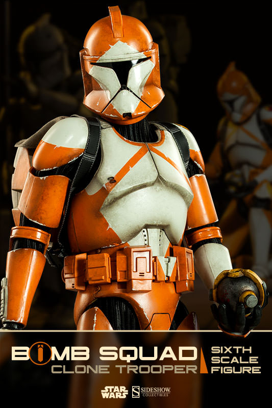 1/6 SIDESHOW TOYS - BOMB SQUAD CLONE TROOPER