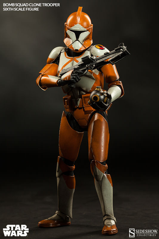 1/6 SIDESHOW TOYS - BOMB SQUAD CLONE TROOPER