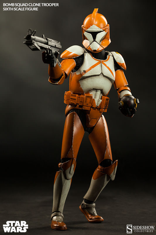1/6 SIDESHOW TOYS - BOMB SQUAD CLONE TROOPER