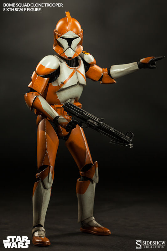 1/6 SIDESHOW TOYS - BOMB SQUAD CLONE TROOPER