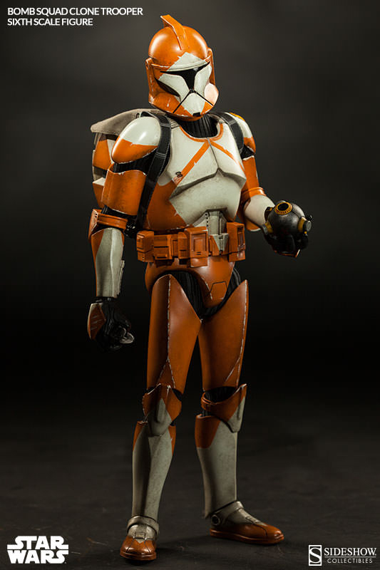 1/6 SIDESHOW TOYS - BOMB SQUAD CLONE TROOPER