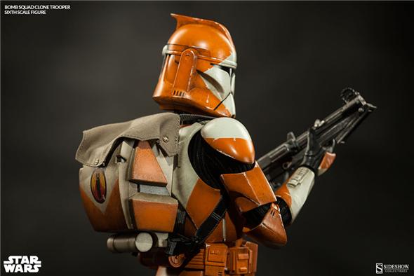1/6 SIDESHOW TOYS - BOMB SQUAD CLONE TROOPER