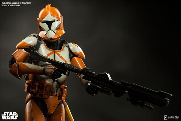 1/6 SIDESHOW TOYS - BOMB SQUAD CLONE TROOPER