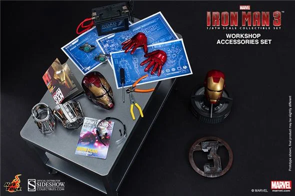 1/6 HOT TOYS - IRON MAN WORKSHOP ACCESSORIES SET