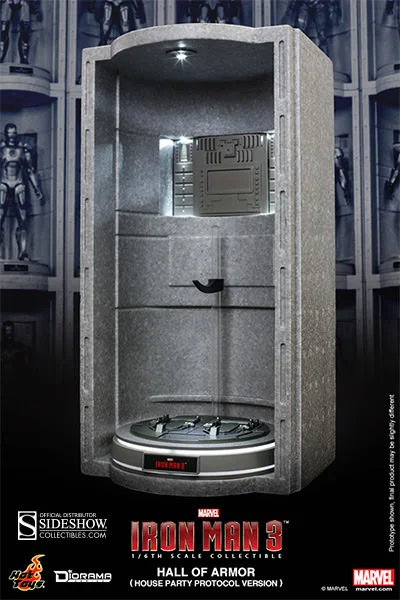 1/6 HOT TOYS - IRON MAN HALL OF ARMOUR HOUSE PARTY
