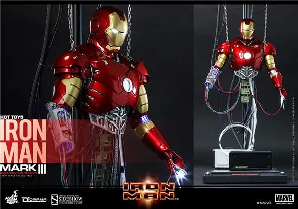 1/6 HOT TOYS - IRON MAN MARK 3 CONSTRUCTION VER.