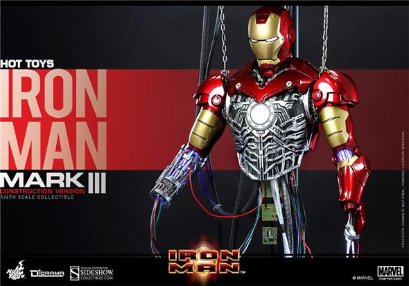 1/6 HOT TOYS - IRON MAN MARK 3 CONSTRUCTION VER.